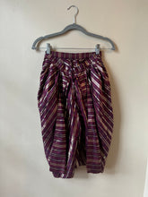 Load image into Gallery viewer, 1980’s | Versace | Gold and Plum Plaid Shorts
