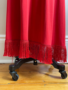1990’s | Isaac Mizrahi | Red Fringe Gown