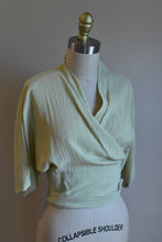 Load image into Gallery viewer, 1990’s | Romeo Gigli | Sea Foam Green Wrap Top
