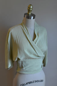 1990’s | Romeo Gigli | Sea Foam Green Wrap Top