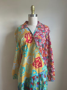 1990’s | Jeanne Marc | Cotton Floral Dress