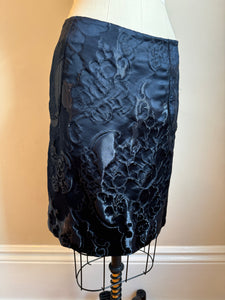 2005 | Gucci | Black Floral Skirt