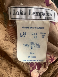 1990’s | Lolita Lempicka | Sheer Silk Wrap Blouse