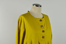 Load image into Gallery viewer, 1990&#39;s | Romeo Gigli | Mustard Yellow Cotton Dress
