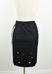 Y2K | Christian Dior | Pencil Skirt with Side Panels and Cutouts