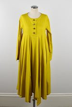 Load image into Gallery viewer, 1990&#39;s | Romeo Gigli | Mustard Yellow Cotton Dress
