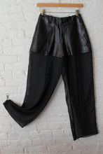 Load image into Gallery viewer, 1990&#39;s | Gemma Kahng | Leather and Silk Pants
