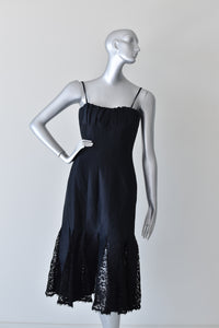 Guy Laroche Couture | Little Black Dress with Lace Panels