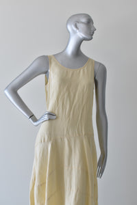 1980's | Dries Van Noten | Buttercream Maxi Dress