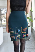 Load image into Gallery viewer, 1990’s | Romeo Gigli | Knit Skirt with Embroidered Pictures
