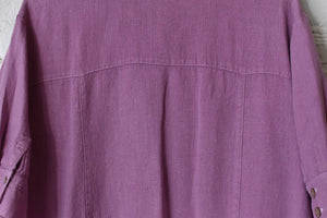 1980’s | Saks Fifth Avenue | Oversized Lavender Linen Dress