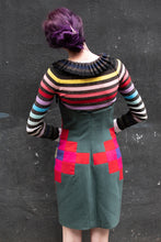 Load image into Gallery viewer, Fall 1991 | Christopher Francis Roth | Amish Quilt Inspired Strapless Dress
