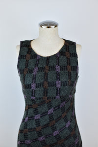1990’s | Anna Sui | Checkered Mohair Dress