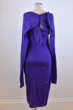 Load image into Gallery viewer, 1990’s | Romeo Gigli | Purple Jersey Dress with a Tie Back
