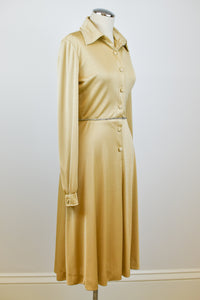 1970’s | Champagne Dress with Turtle Cutout