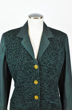 Load image into Gallery viewer, Jean Paul Gaultier Femme | Forset Green Woven Blazer
