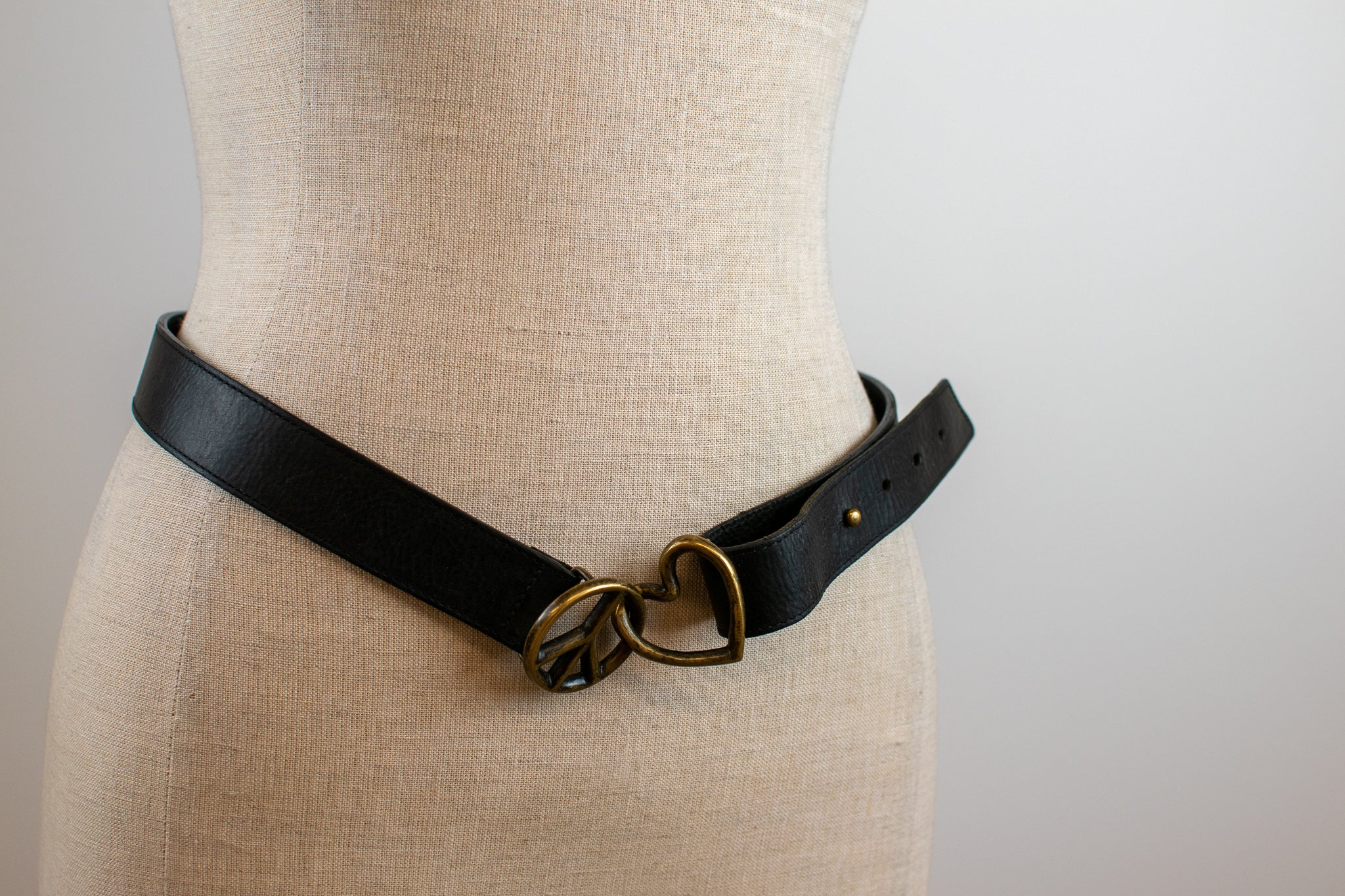 1990s Moschino Redwall Belt I Am Rich in Gold Letters on Brown Embossed Leather