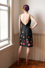 Load image into Gallery viewer, Y2K | Moschino Jeans | Textured Sundress with Raffia Flowers
