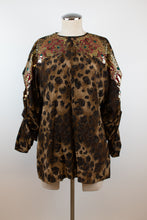 Load image into Gallery viewer, 1990’s | Gianfranco Ferre | Leopard Print Silk Blouse
