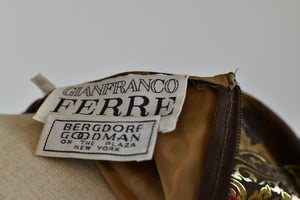 1990’s | Gianfranco Ferre | Leopard Print Silk Blouse