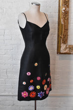 Load image into Gallery viewer, Y2K | Moschino Jeans | Textured Sundress with Raffia Flowers

