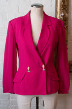 Load image into Gallery viewer, 1990’s | Lolita Lempicka | Magenta Blazer with Novelty Hand Buttons
