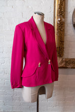 Load image into Gallery viewer, 1990’s | Lolita Lempicka | Magenta Blazer with Novelty Hand Buttons
