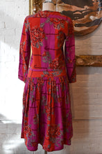 Load image into Gallery viewer, 1980’s | Kenzo | Floral Drop Waist Dress
