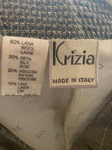 1990's | Krizia | Plaid Jacket and Skirt Set