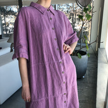 Load image into Gallery viewer, 1980’s | Saks Fifth Avenue | Oversized Lavender Linen Dress
