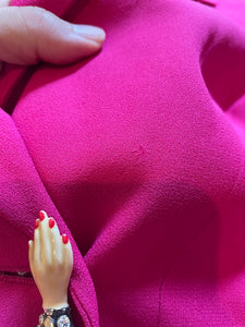 1990’s | Lolita Lempicka | Magenta Blazer with Novelty Hand Buttons
