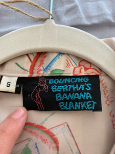 1970's | Bouncing Bertha's Banana Blanket | "Dear Diary" Blouse