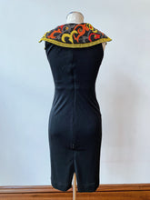 Load image into Gallery viewer, 1990&#39;s | Todd Oldham | Black Dress with Beaded Collar
