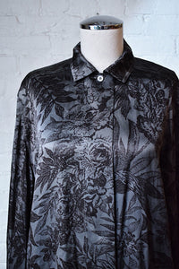 1990's | Escada | Silk Floral Print Blouse