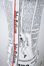 Load image into Gallery viewer, 1990&#39;s | John Galliano | Newspaper Print Top
