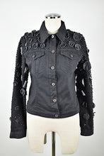Load image into Gallery viewer, Krizia | Black Denim Jacket with Embellishments

