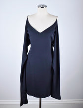 Load image into Gallery viewer, 1990’s | Giorgio Armani | Little Black Dress with Tie Front

