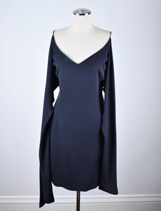 1990’s | Giorgio Armani | Little Black Dress with Tie Front