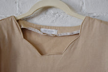 Load image into Gallery viewer, Y2K | Eva Brawn | Beige Puff Sleeve top with Embroidered Fish
