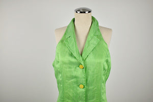 1990's | Judy Hornby Couture | Lime Green Dress