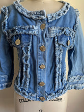 Load image into Gallery viewer, Moschino Jeans | Ruffled Denim Top
