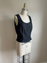 Load image into Gallery viewer, Ivan Grundahl | Denim Hook and Eye Top
