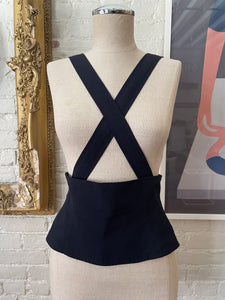 1990's | Anne Klein A-Line | Black Suspender Belt