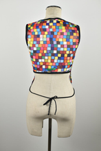 Load image into Gallery viewer, 1990&#39;s | Todd Oldham | Deadstock Colorful Square Print Tank Top
