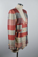 Load image into Gallery viewer, 1990&#39;s | Emanuel Ungaro | Plaid Knit Jacket
