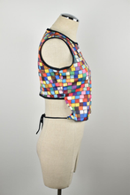 Load image into Gallery viewer, 1990&#39;s | Todd Oldham | Deadstock Colorful Square Print Tank Top
