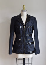 Load image into Gallery viewer, 1990’s | Gemma Kahng | Patent Leather and Nylon Jacket
