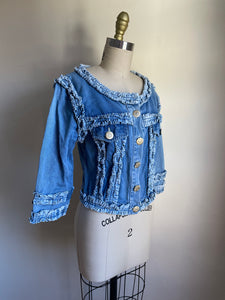 Moschino Jeans | Ruffled Denim Top