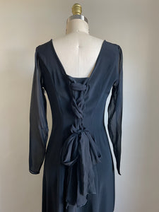 1990’s | Lolita Lempicka | Silk Black Dress