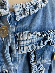 Moschino Jeans | Ruffled Denim Top